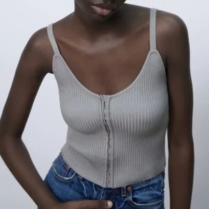 Zara knit corset top